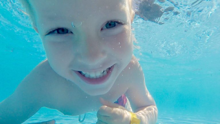 Beginners develop swimming skills with Rutland Rotaract Family Support Centre